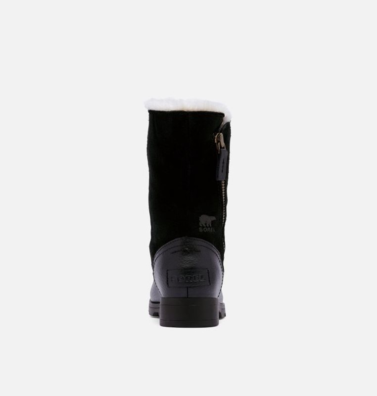 Kids Snow Boots Black - Sorel Big Emelie™ Fold-Over - 063417-OAQ